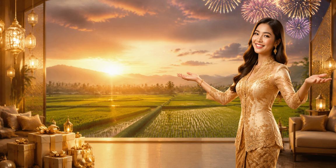 Pengguna wanita berbaju kebaya dari Kedah menyemak bonus deposit kasino dalam platform 343